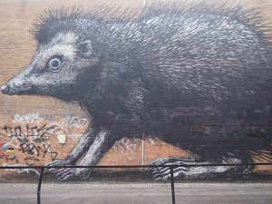 Der Detail- und Facettenreichtum dieser Igel-Streetart-Graffiti Londons beeindrucken mich ebenfalls sehr.