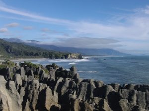 The Pancake Rocks, West Coast of the South Island, are just one of the country's major attractions to overseas visitors.