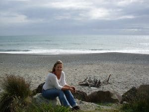 Wenig später begrüßt uns die Tasmanische See im Westen von Neuseelands Südinsel mit diesem atemberaubenden Panorama ...