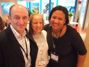 ... while we are celebrating the good times networking with friends & colleagues: Happy again with dear Terry & Sarah Lee, of LiveShareTravel here in London!