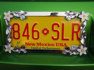 Love this license plate spotted across the road on a parked New Mexican car, too!