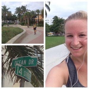 ... I am happy for having realized another "jogging mission" in this world: That of famous Ocean Drive, South Beach Miami! Especially on the day after my rather delicious, Miami Food Tour. :D