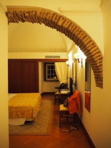 ... I am welcomed by the unique architecture and comfort of my (historic) room ...