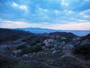 In the evening, do not miss the sunset views such as this one, taken from the eastern-most tip of Cap de Creus peninsula.