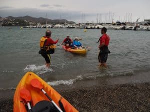 … the brave kayaking group still entering the waters, but only for a slight tasting. Then, the "enocaiac" excursion is called off due to severe weather warnings and transferred to ...