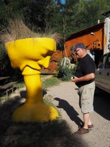 Local artist Xico Cabanyes for instance has created happy sculptures of his own ...