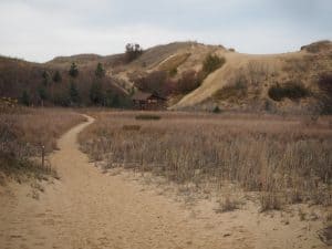 ... as well as all its rather peculiar and fascinating landscapes, such as these massive sand dune deposits here left as the glacial ice retreated north, creating and shaping river valleys and springs along the Prairie way.