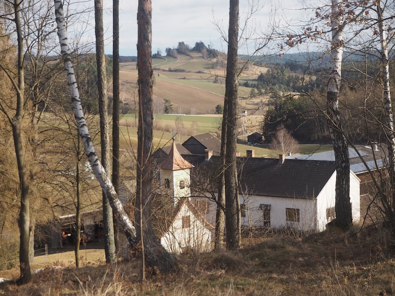 ... die Aussicht auf das "Paradies der Ruhe", ganz in der Nähe der berühmten Burg Rappottenstein, über die ich Euch hier bereits berichtet habe.