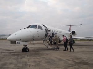 Busch-Flugzeug: Ein "Umstieg" nach der Business Class mit Qatar Airways ..!