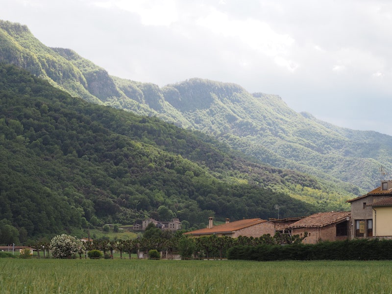From driving around near Olot, and the beautiful Pyrenees landscapes of Garrotxa province ...