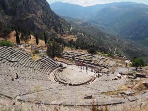 ... bevor wir am nächsten Tag endlich hier angelangt sind: Mit dem Besuch des Orakel von Delphi wird ein echter Kindheitstraum wahr ...