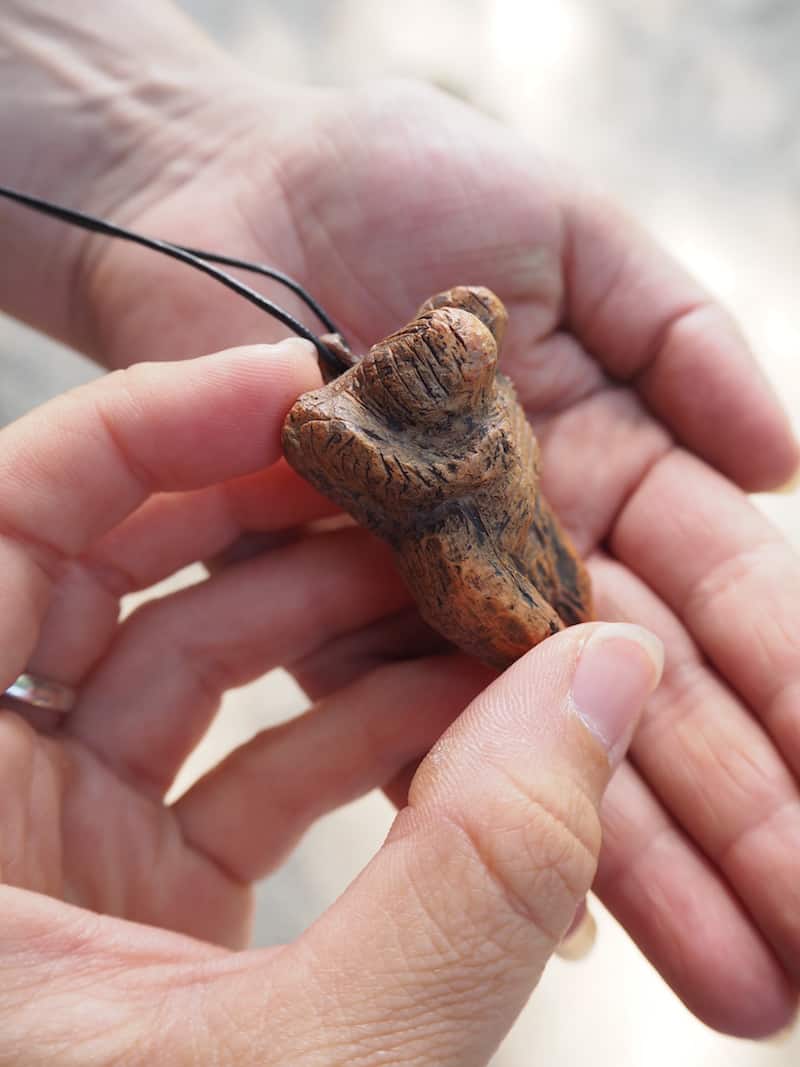 Only recently, caves & ice age of the Swabian Alb have been a UNESCO World Cultural Heritage, rightly so: here I hold a replica of the very first human figure found here in a karst cave along the old Danube valley. Touching, she is a handsome 42,000 years old - and obviously a woman!