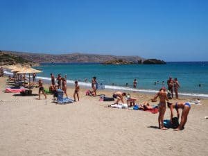 Dazu zählen umliegende Strandabschnitte wie der von Vai, ganz im (Nord)Osten der Insel Kreta ...
