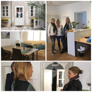 ... wenn schon vor die Tür, dann am besten zu Anlässen wie der Neueröffnung des "CoWorkVienna"-CoworkingSpace einer lieben Bekannten & Reisebloggerin, Lisa Stelzel ...