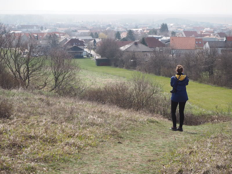 ... zum Beispiel über Purbach sowie den gesamten nordwestlichen Neusiedlersee ...