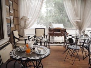 Die Villa Pirandello, in einem überaus ruhigen und schönen Stadtviertel Roms nördlich von Termini gelegen ...