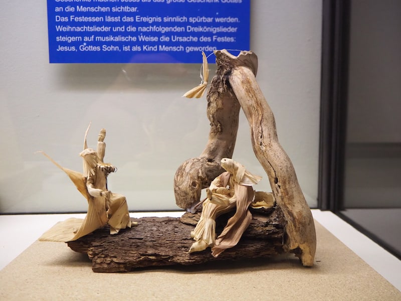 and marvel at the variety of nativity scenes on display here, for example this one made of alluvial wood here!
