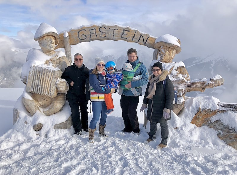 Holidays with the whole family: In keeping with the photo motif, it has snowed heavily here on the Stubnerkogel in the Gastein Valley!