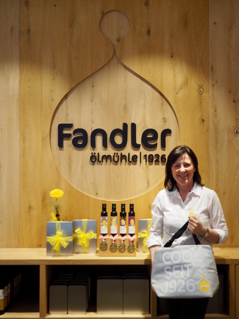 Zu Gast in der Ölmühle Fandler: Vielen Dank für den herzlichen Empfang, liebe Helga Lechner und Team!