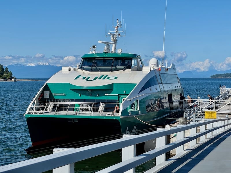 Hullo Ferries run several times a day directly from Vancouver Waterfront to Nanaimo, much faster and more direct than the large car ferries.